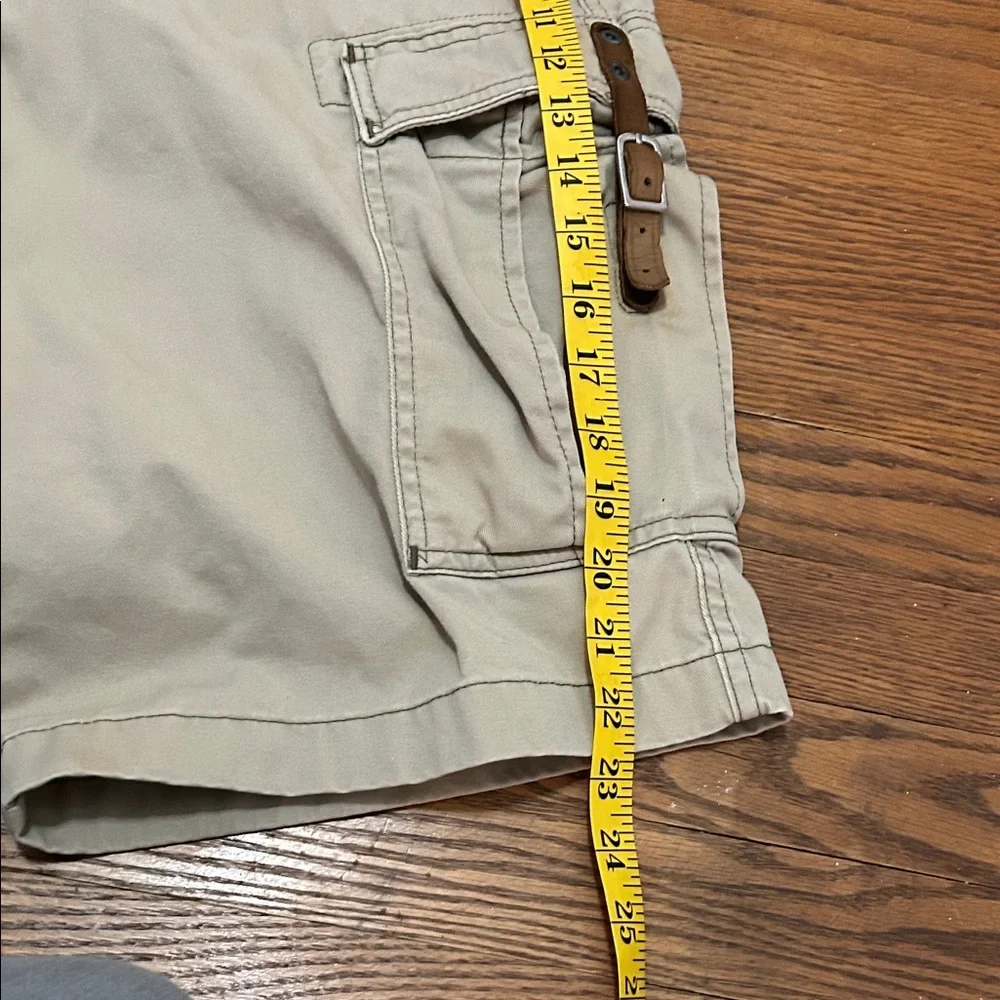 Vintage Polo Jeans Co Freighter Cargo Shorts Men’s 30 Leather Buckle Y2K Hiking